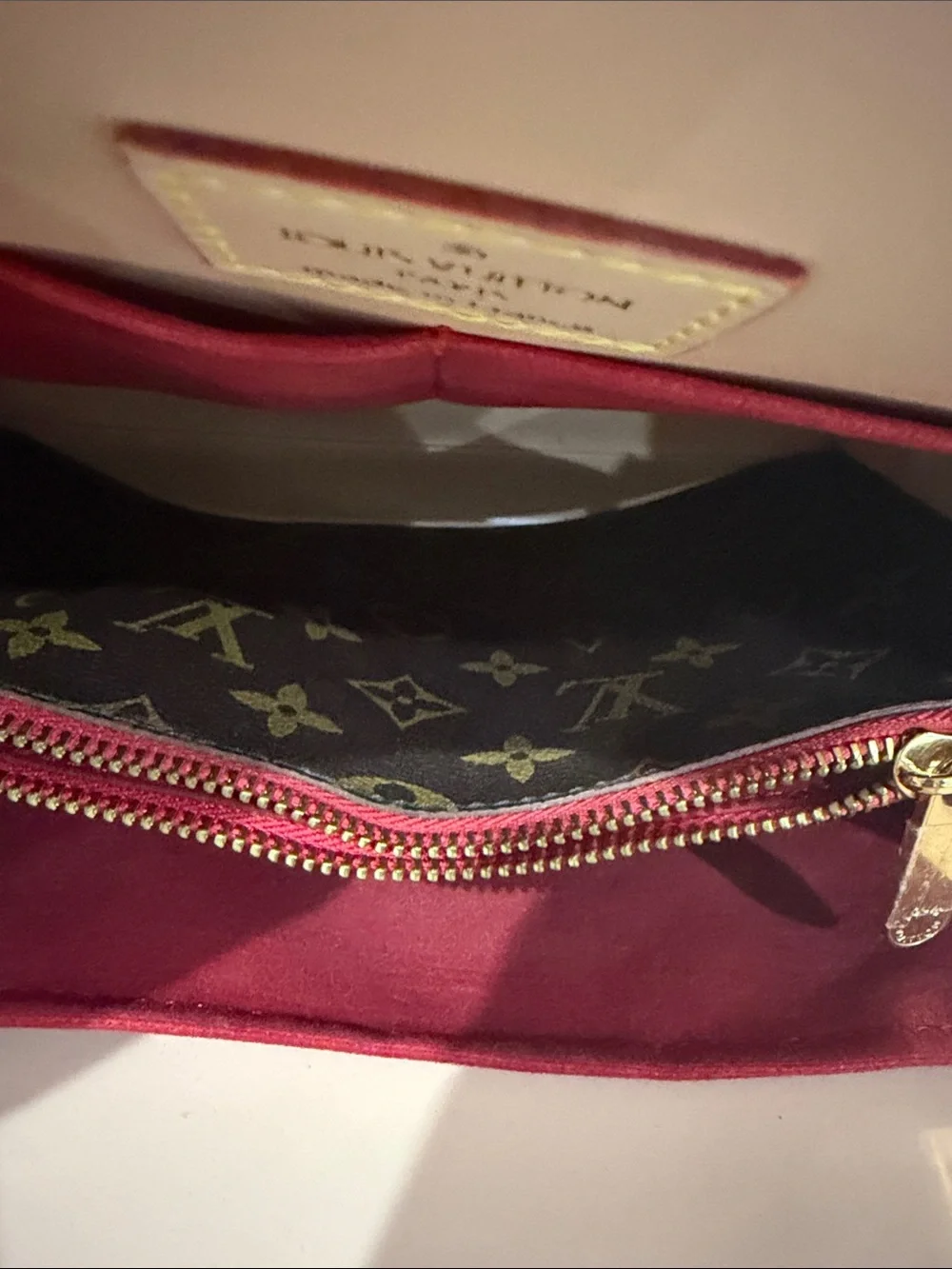 Monogram Studded Brown Satchel with Gold Accents inspired
